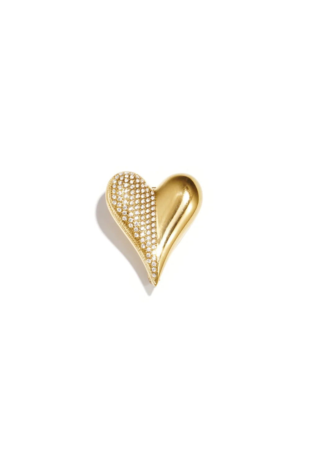 Hjerte Broche med Sten