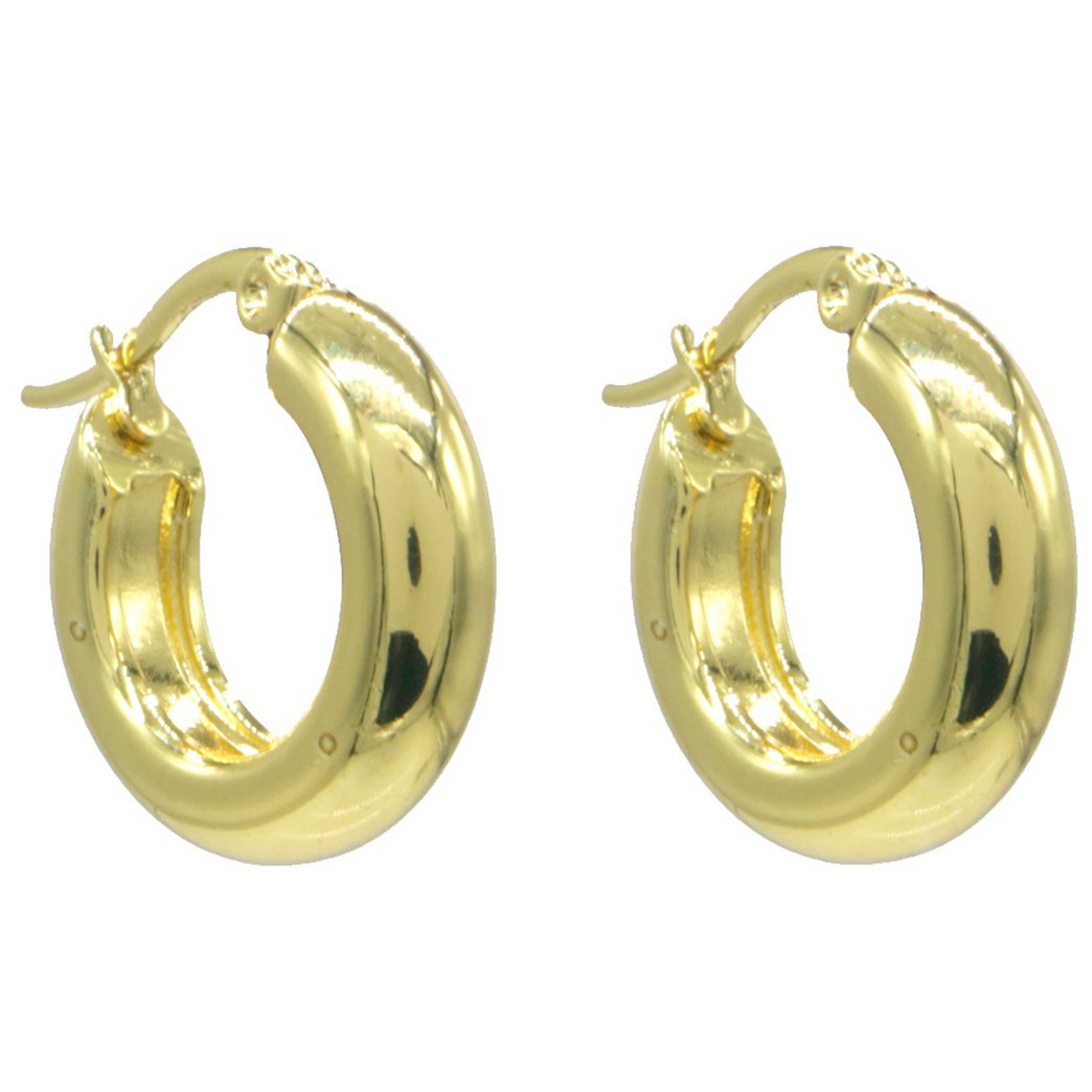 Gyldne Hoops Øreringe