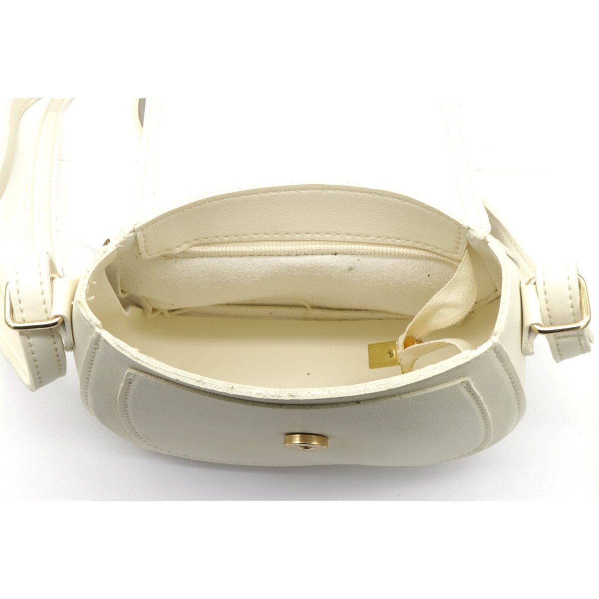 Skuldertaske med Tassel - i Cremet Hvid