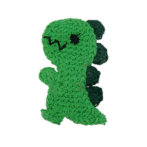 Hair Clip with Crochet Dinosaur