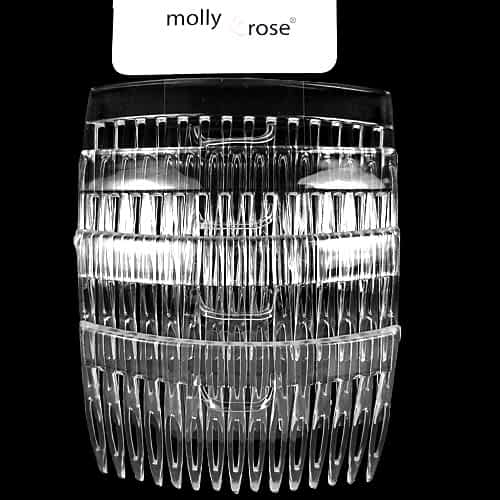 4 Stk Klare Hårkamme - 7 cm - SofiaGaver.dk