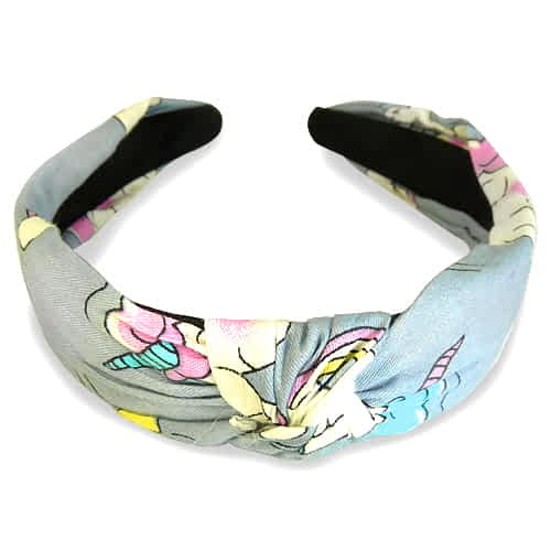 Unicorn Hairband - Cotton with Knot