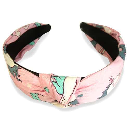 Unicorn Hairband - Cotton with Knot