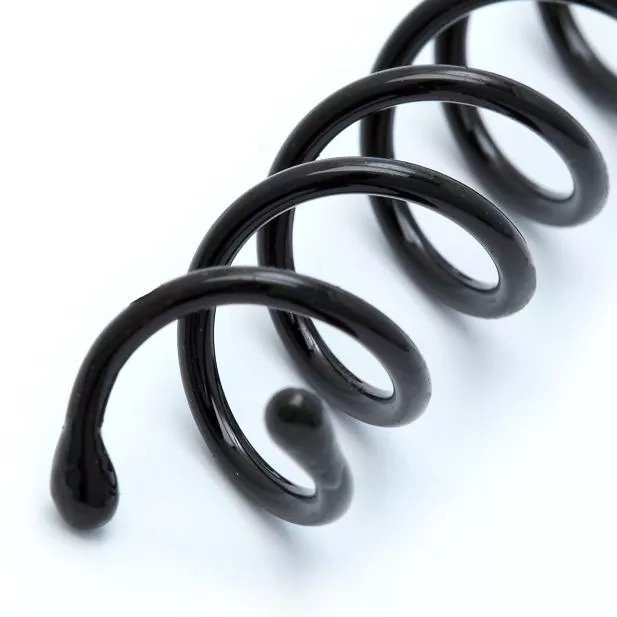 Spiral Hårnåle - i Sort Farve - 7.5 cm - SofiaGaver.dk