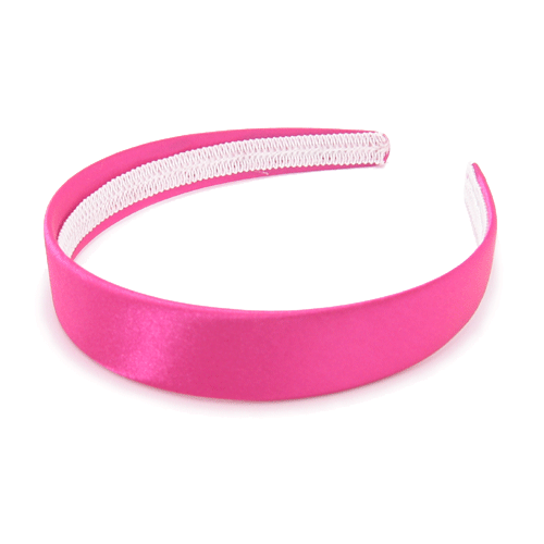 Satin-Hårbøjle - i Pink