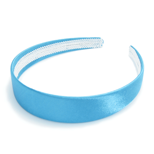 Satin Hair Clip - in Turquoise Blue